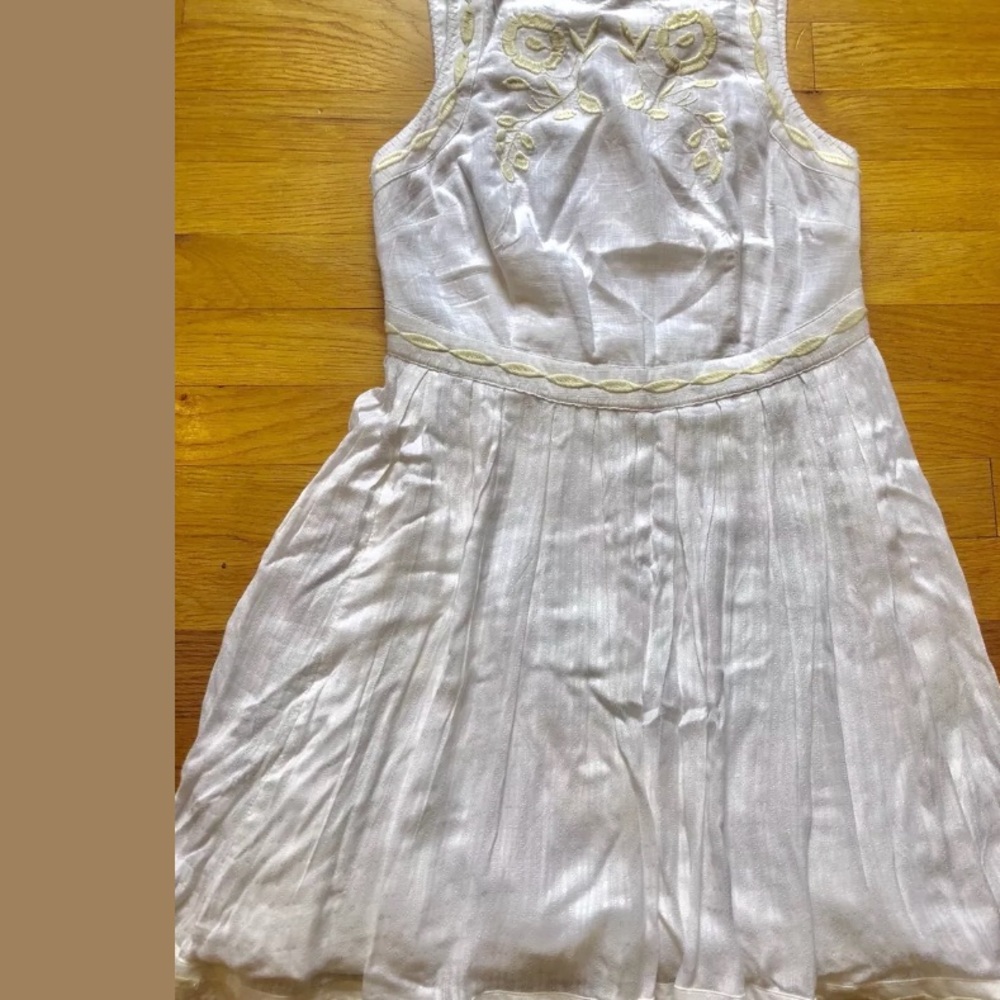 Free people bird embroidered dress NWOT SZ 2 - Picture 5 of 8